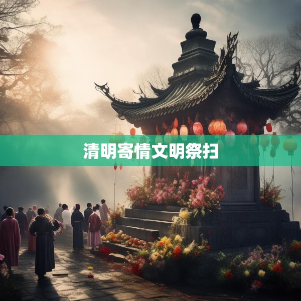 清明寄情文明祭扫