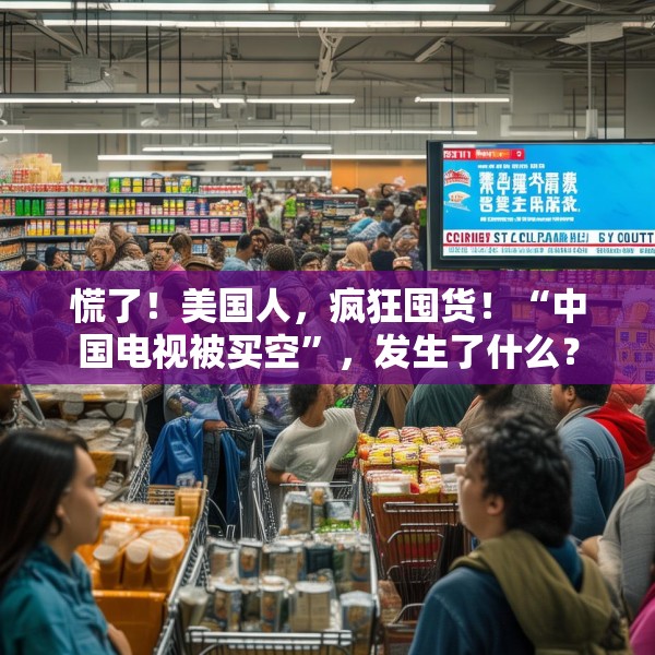 慌了！美国人，疯狂囤货！“中国电视被买空”，发生了什么？