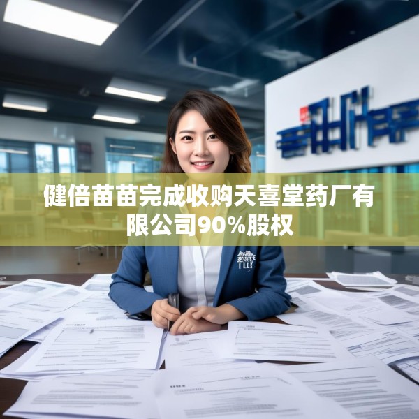 健倍苗苗完成收购天喜堂药厂有限公司90%股权
