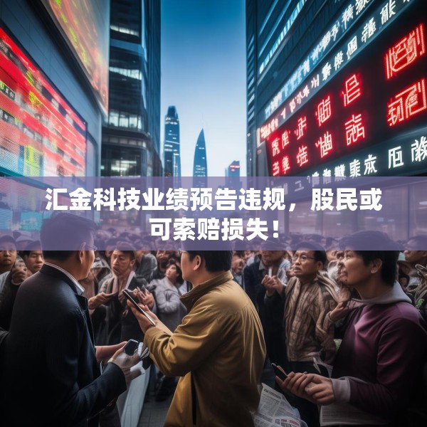 汇金科技业绩预告违规，股民或可索赔损失！