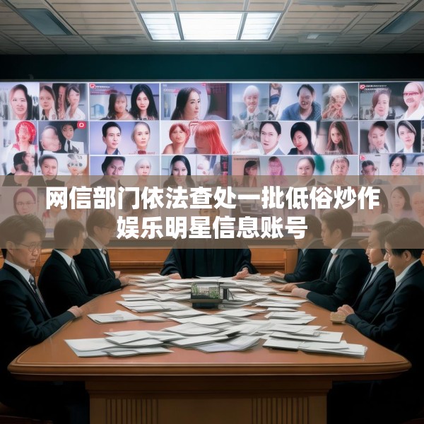 网信部门依法查处一批低俗炒作娱乐明星信息账号
