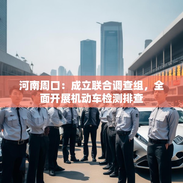 河南周口：成立联合调查组，全面开展机动车检测排查