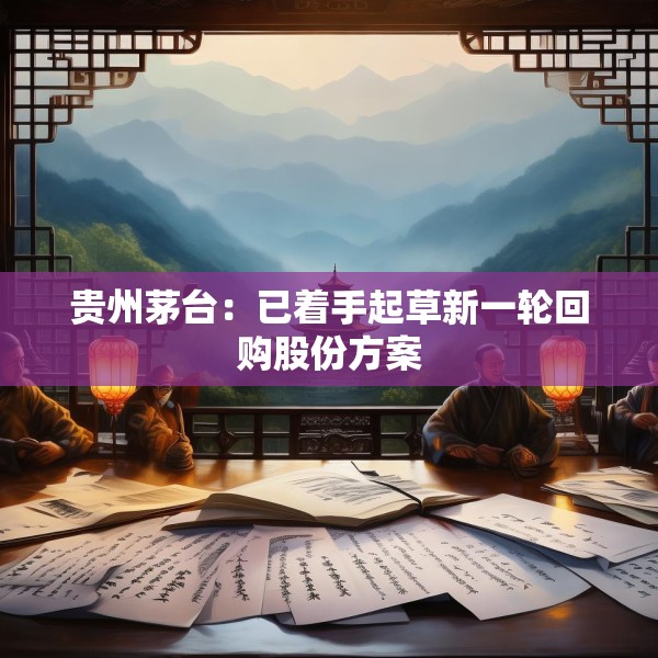 贵州茅台：已着手起草新一轮回购股份方案