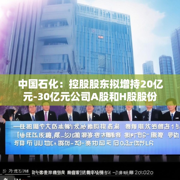 中国石化：控股股东拟增持20亿元-30亿元公司A股和H股股份