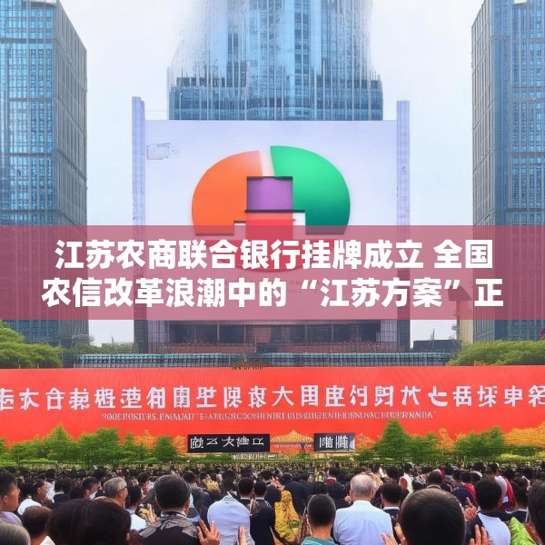 江苏农商联合银行挂牌成立 全国农信改革浪潮中的“江苏方案”正式落地