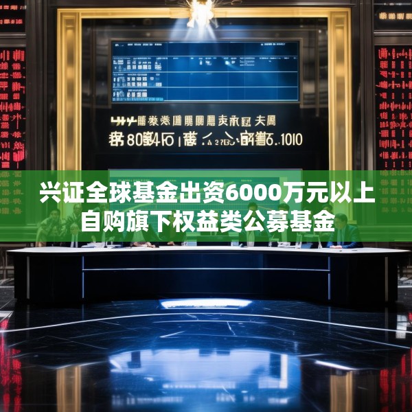 兴证全球基金出资6000万元以上自购旗下权益类公募基金