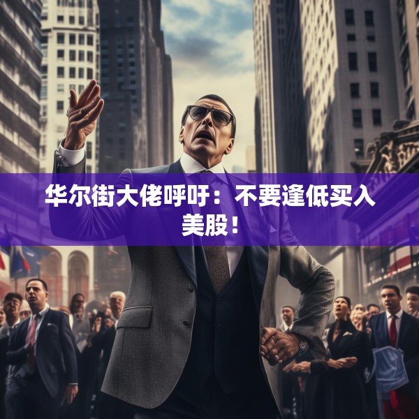 华尔街大佬呼吁：不要逢低买入美股！