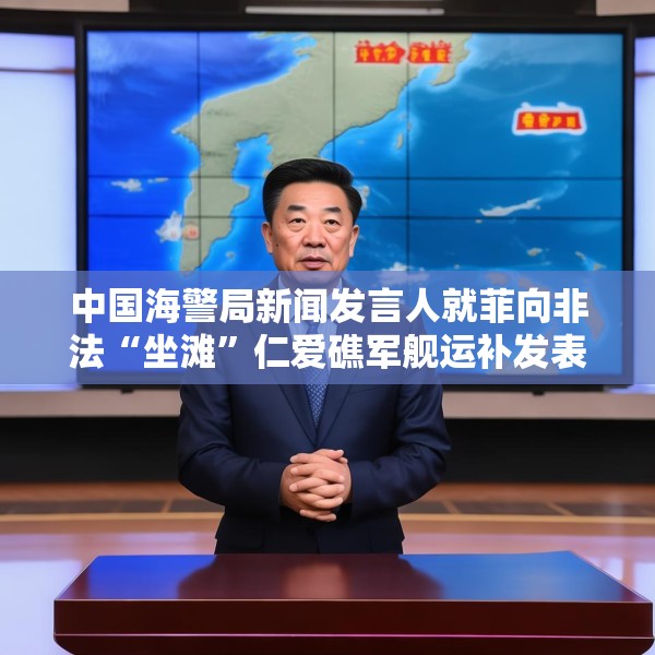 中国海警局新闻发言人就菲向非法“坐滩”仁爱礁军舰运补发表谈话