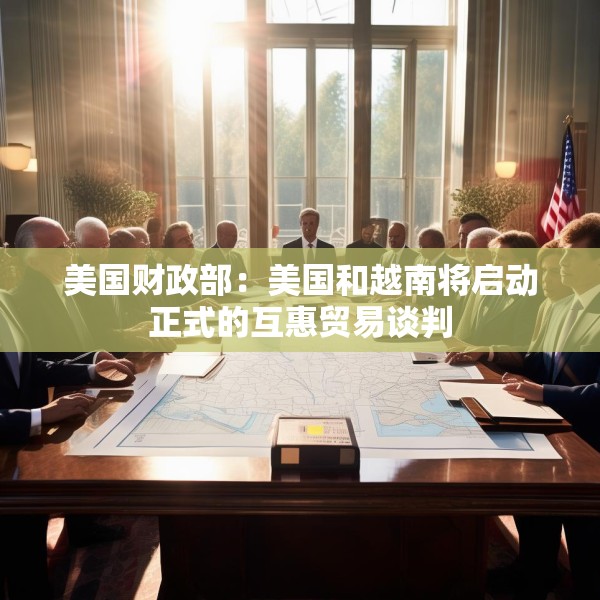 美国财政部：美国和越南将启动正式的互惠贸易谈判