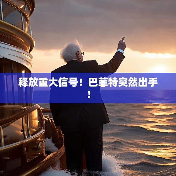 释放重大信号！巴菲特突然出手！