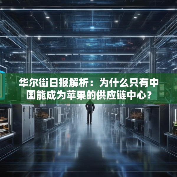 华尔街日报解析：为什么只有中国能成为苹果的供应链中心？