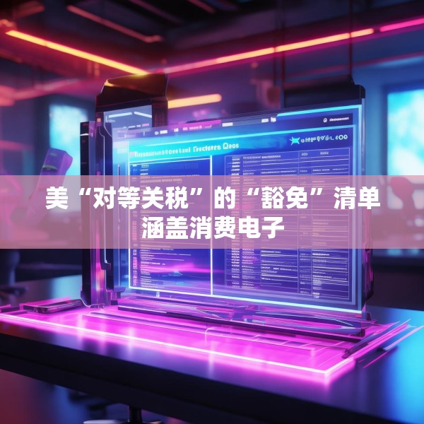 美“对等关税”的“豁免”清单涵盖消费电子