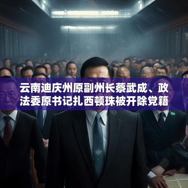 云南迪庆州原副州长蔡武成、政法委原书记扎西顿珠被开除党籍