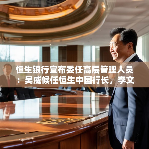 恒生银行宣布委任高层管理人员：吴威候任恒生中国行长，李文龙候任恒生中国副董事长
