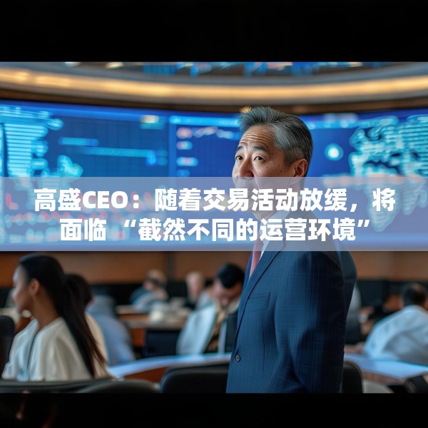 高盛CEO：随着交易活动放缓，将面临 “截然不同的运营环境”