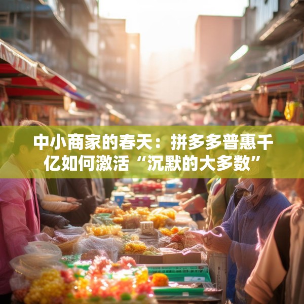 中小商家的春天：拼多多普惠千亿如何激活“沉默的大多数”
