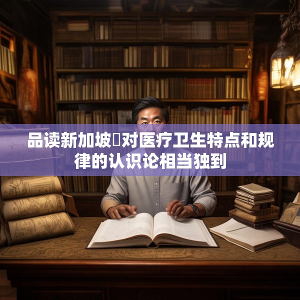品读新加坡⑪对医疗卫生特点和规律的认识论相当独到
