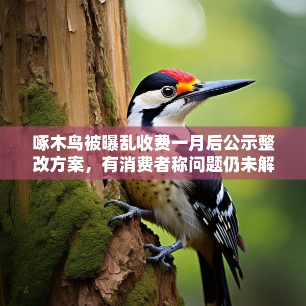 啄木鸟被曝乱收费一月后公示整改方案，有消费者称问题仍未解决