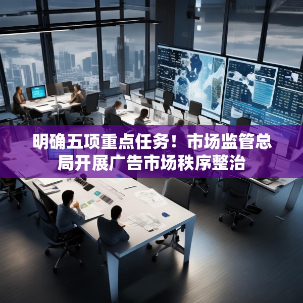 明确五项重点任务！市场监管总局开展广告市场秩序整治