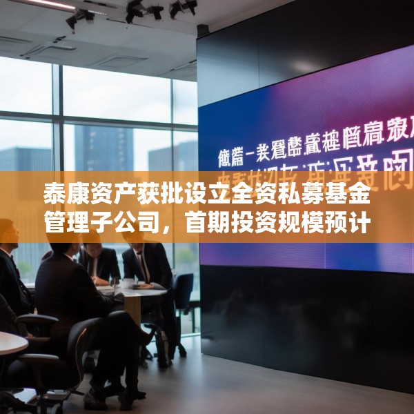 泰康资产获批设立全资私募基金管理子公司，首期投资规模预计120亿元