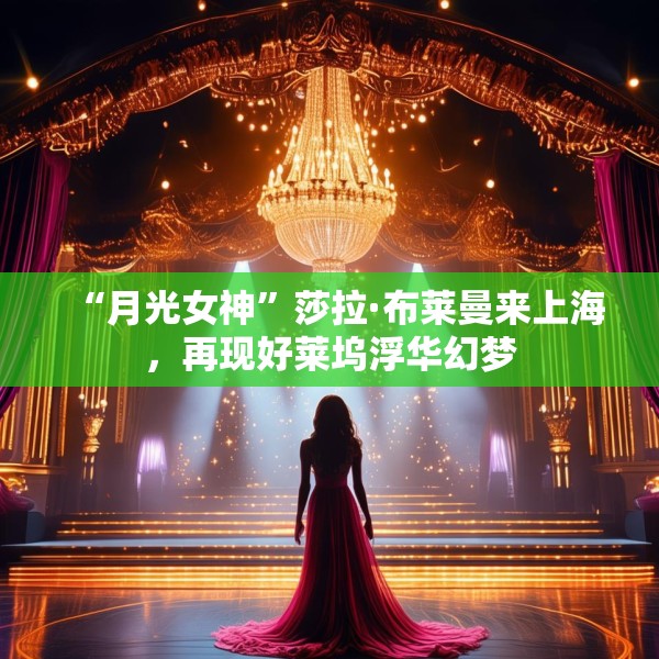 “月光女神”莎拉·布莱曼来上海，再现好莱坞浮华幻梦