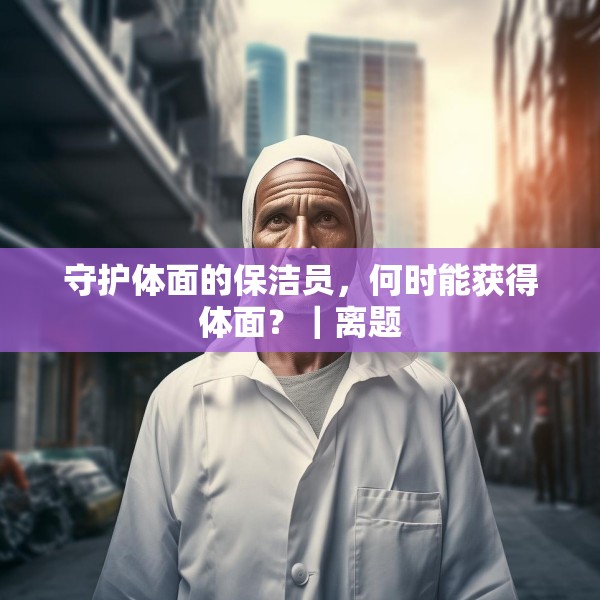 守护体面的保洁员，何时能获得体面？｜离题