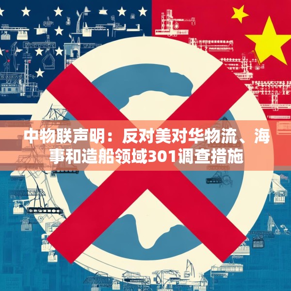 中物联声明：反对美对华物流、海事和造船领域301调查措施