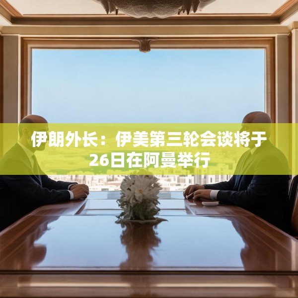 伊朗外长：伊美第三轮会谈将于26日在阿曼举行