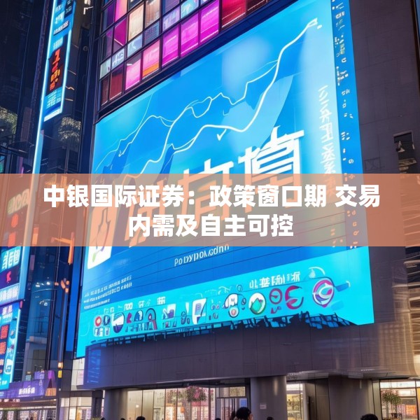 中银国际证券：政策窗口期 交易内需及自主可控