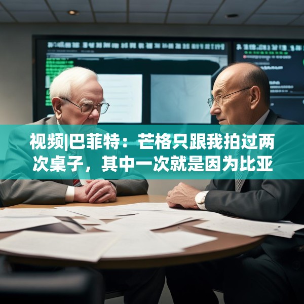 视频|巴菲特：芒格只跟我拍过两次桌子，其中一次就是因为比亚迪