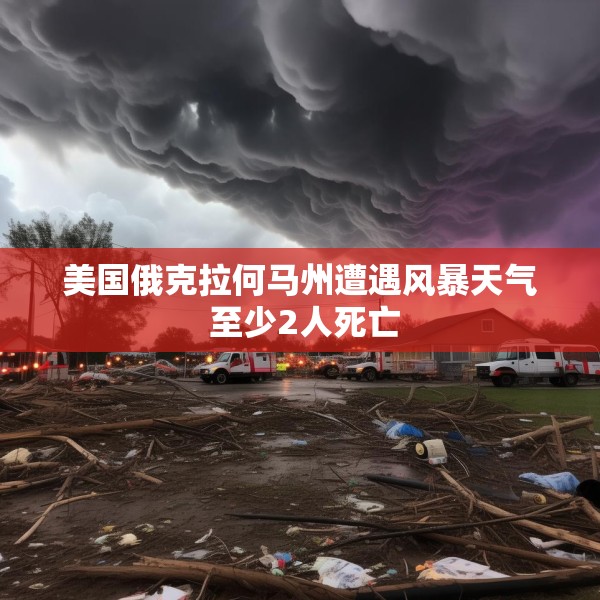 美国俄克拉何马州遭遇风暴天气 至少2人死亡