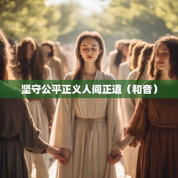 坚守公平正义人间正道（和音）