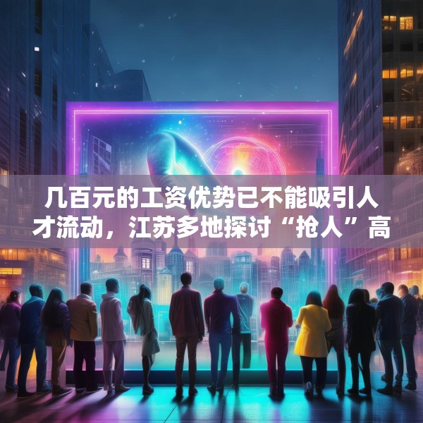 几百元的工资优势已不能吸引人才流动，江苏多地探讨“抢人”高招