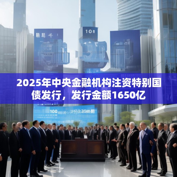 2025年中央金融机构注资特别国债发行，发行金额1650亿