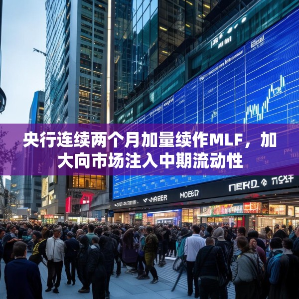 央行连续两个月加量续作MLF，加大向市场注入中期流动性