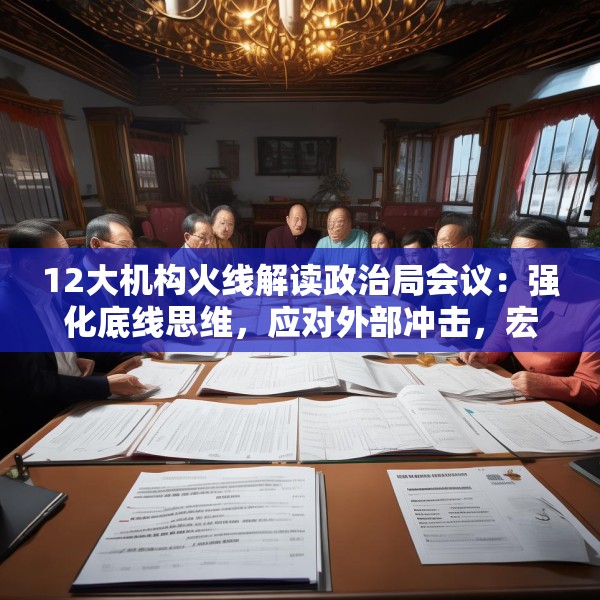 12大机构火线解读政治局会议：强化底线思维，应对外部冲击，宏观着力“四稳”，配置上沿三主线布局