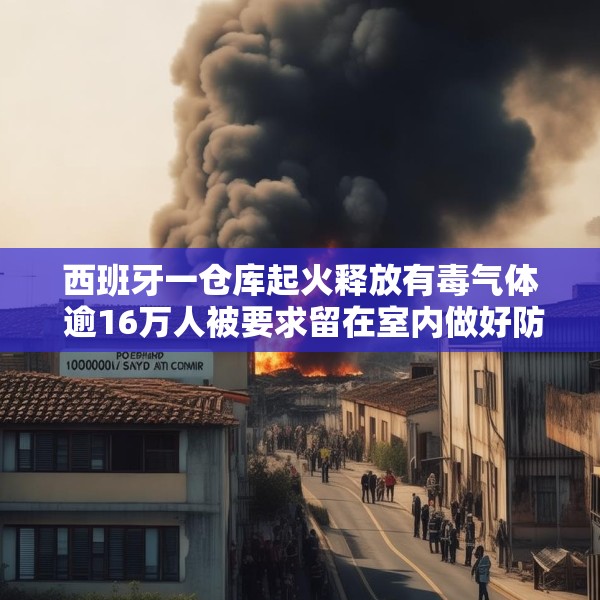 西班牙一仓库起火释放有毒气体 逾16万人被要求留在室内做好防护