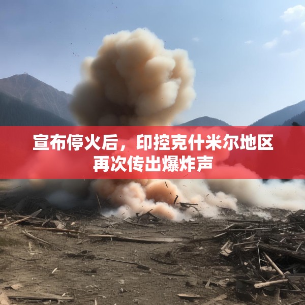 宣布停火后，印控克什米尔地区再次传出爆炸声