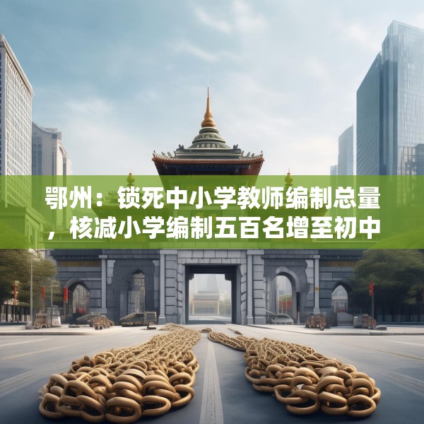 鄂州：锁死中小学教师编制总量，核减小学编制五百名增至初中