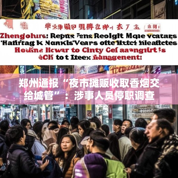郑州通报“夜市摊贩收取香烟交给城管”：涉事人员停职调查