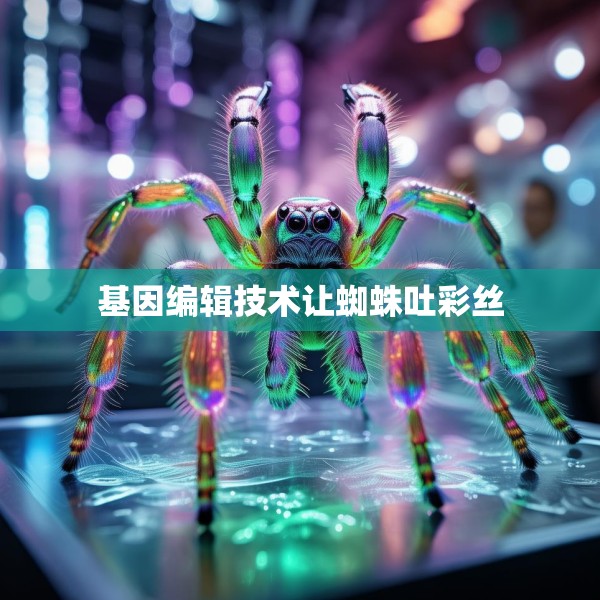基因编辑技术让蜘蛛吐彩丝