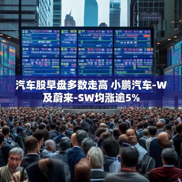 汽车股早盘多数走高 小鹏汽车-W及蔚来-SW均涨逾5%