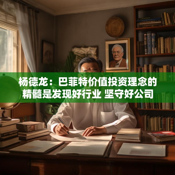 杨德龙：巴菲特价值投资理念的精髓是发现好行业 坚守好公司