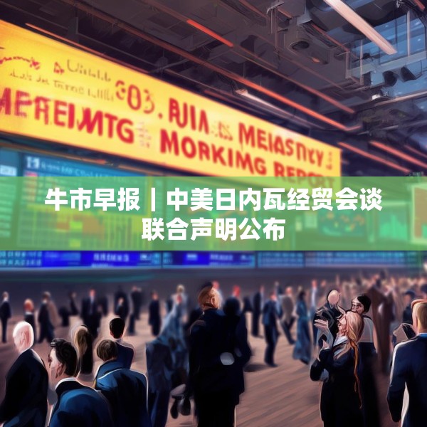 牛市早报｜中美日内瓦经贸会谈联合声明公布