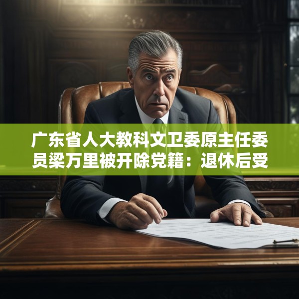 广东省人大教科文卫委原主任委员梁万里被开除党籍：退休后受贿仍不知止