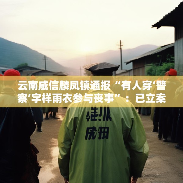 云南威信麟凤镇通报“有人穿‘警察’字样雨衣参与丧事”：已立案查处