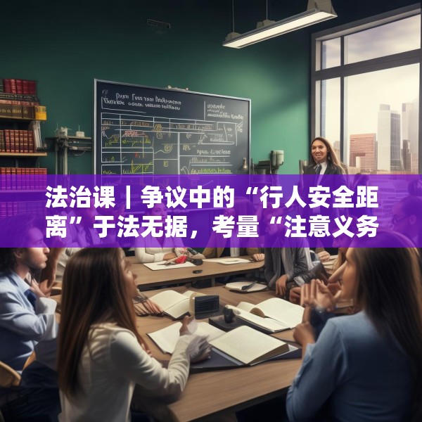 法治课｜争议中的“行人安全距离”于法无据，考量“注意义务”才更合理