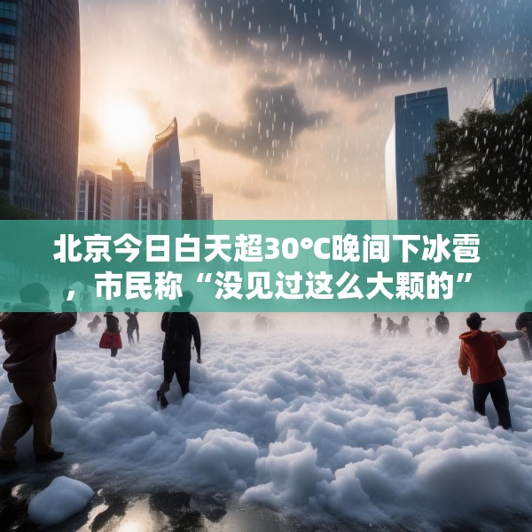 北京今日白天超30℃晚间下冰雹，市民称“没见过这么大颗的”