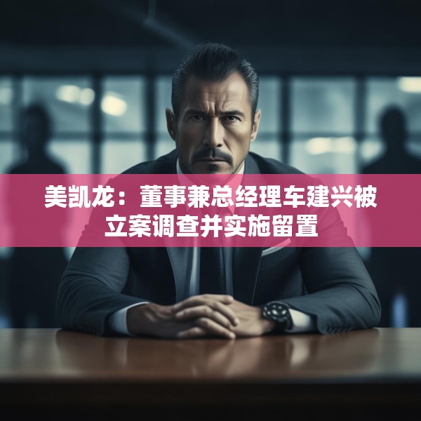 美凯龙：董事兼总经理车建兴被立案调查并实施留置