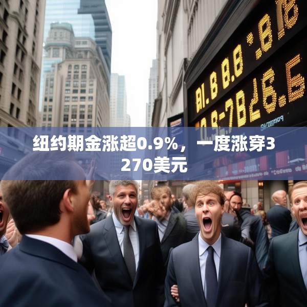 纽约期金涨超0.9%，一度涨穿3270美元